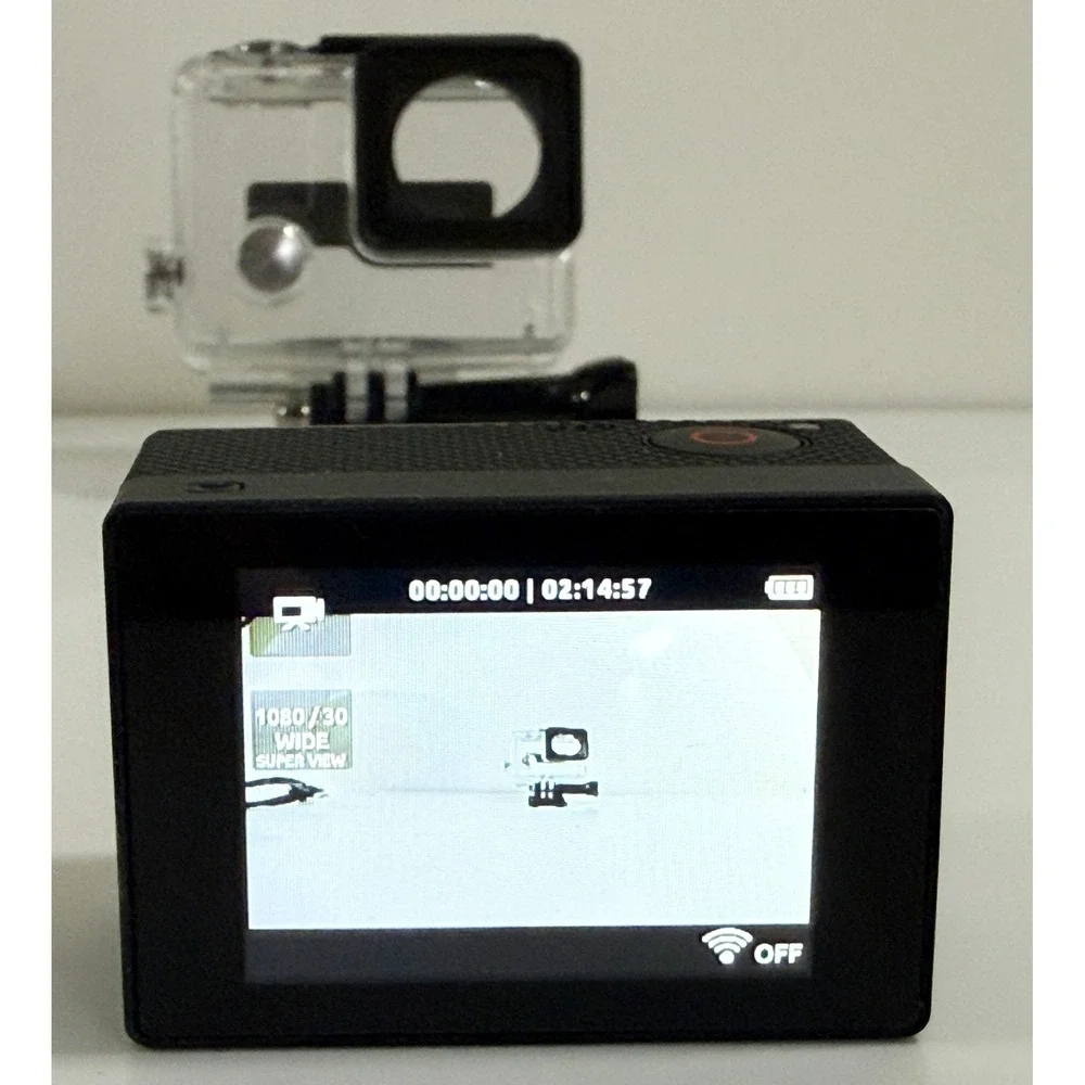 GoPro HERO3+ Black Edition Action Camera Bundle Silver With LCD BacPac & SD Card